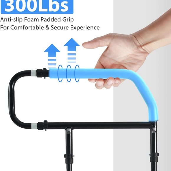 Bed Assist Grab Bar Handle with Storage Pocket - Picture 7 of 8